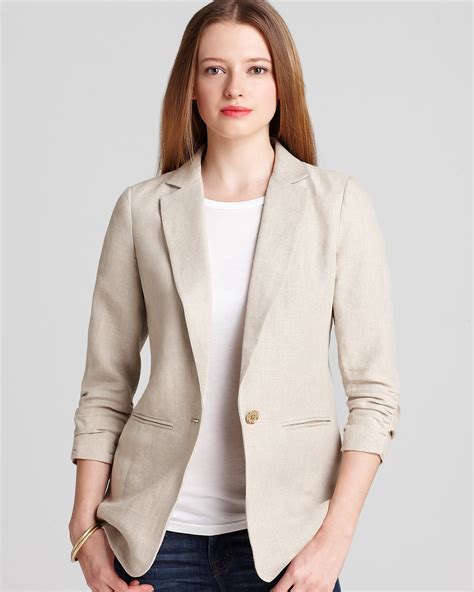 michael kors blazer women's|michael kors boyfriend blazer.